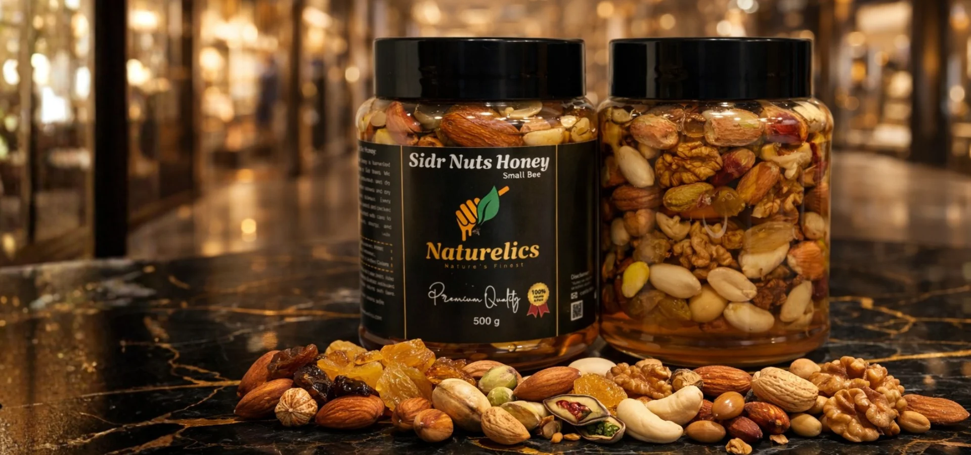 Sidr Nuts and Wild Nuts Honey Banner